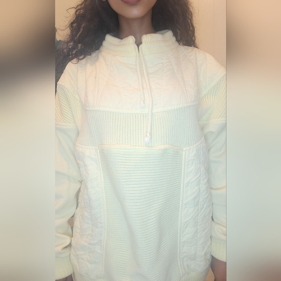 Freelance Sportswear Vintage Fleece Knit Quilted Pullover Sweater - Picture 3 of 4